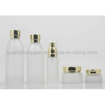 OEM Matte Glass Cream Jar Lotion Cosmetic Perfume Bottle Set